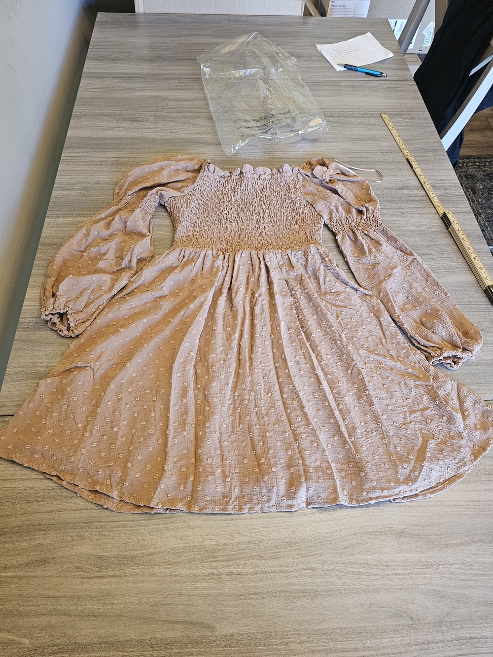 Promesa Smocked Babydoll Mini Dress Size Small NWOT